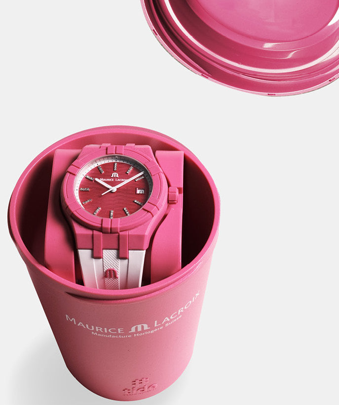 Maurice Lacroix Aikon Quartz TIDE Dark Pink Watch AI2008-FFFF1-3A0-0 Image 2