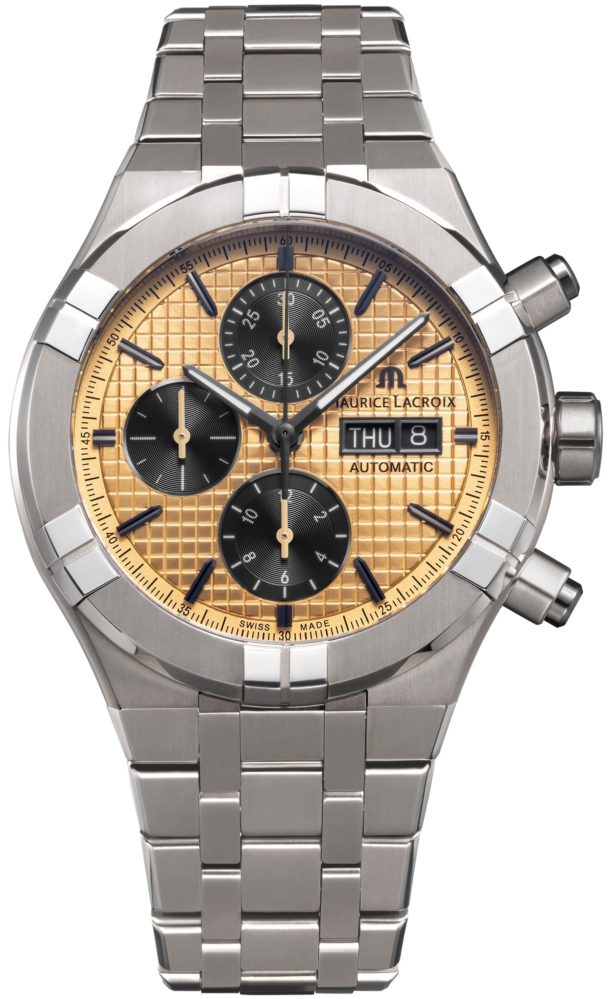 Maurice Lacroix Aikon Titanium Chronograph Watch AI6038-TT032-530-1 Image 1