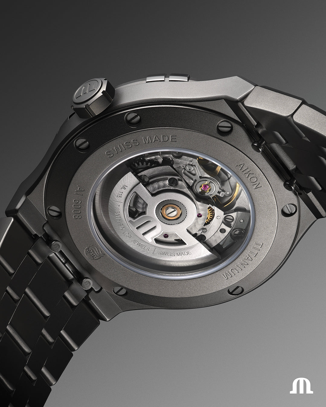 Maurice Lacroix Aikon Titanium Watch AI6008-TT032-430-1 Image 4
