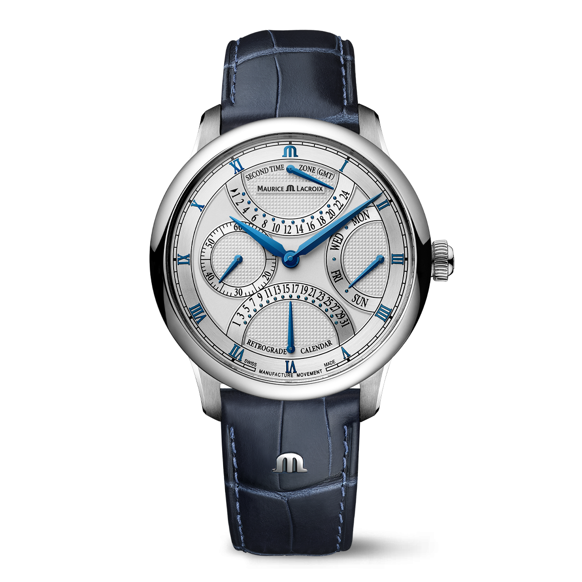 Maurice Lacroix Masterpiece Square Wheel Retrograde Automatic Watch MP6358-SS001-110-1 Image 1