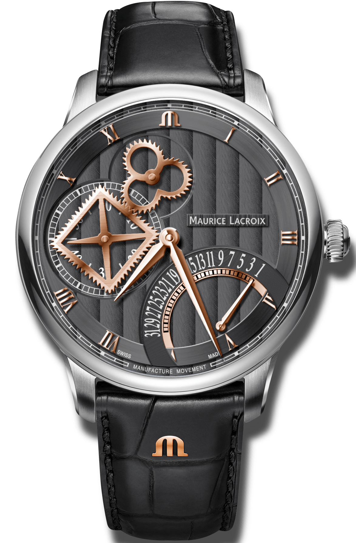 Maurice Lacroix Masterpiece Square Wheel Retrograde Watch MP6058-SS001-310-1 Image 1