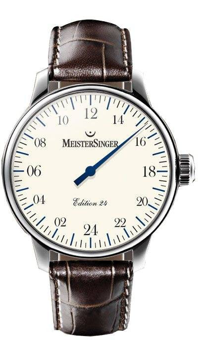 MeisterSinger International Edition 24 H D AM24B03 Croco Print Brown Image 1