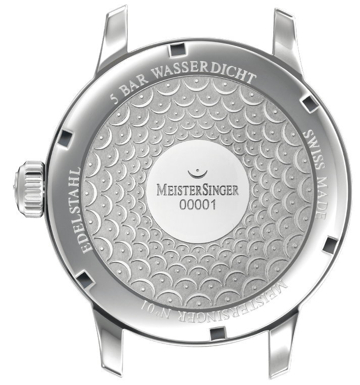 MeisterSinger N. 01 Mens Suede Grey Watch AM3308 Image 2