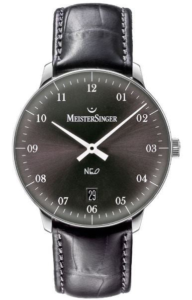 MeisterSinger Neo 2Z NE207 Croco Print Black Image 1