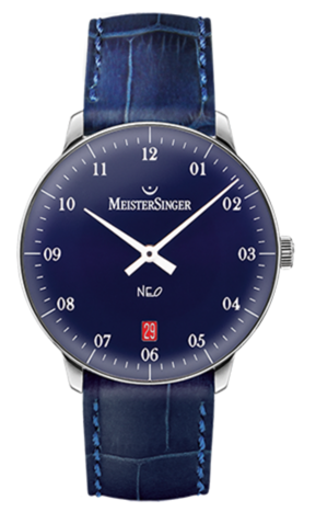 MeisterSinger Neo 2Z NE208 Croco Print Blue Image 1