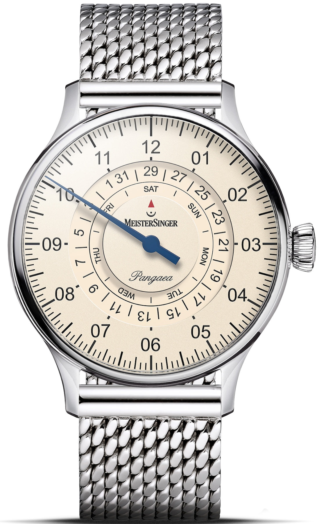 MeisterSinger Pangaea Day Date Milanaise Bracelet Watch PDD903 MILANAISE BRACELET Image 1