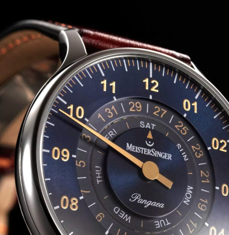MeisterSinger Pangaea Day Date Steel Blue With Gold Watch PDD917G Image 3