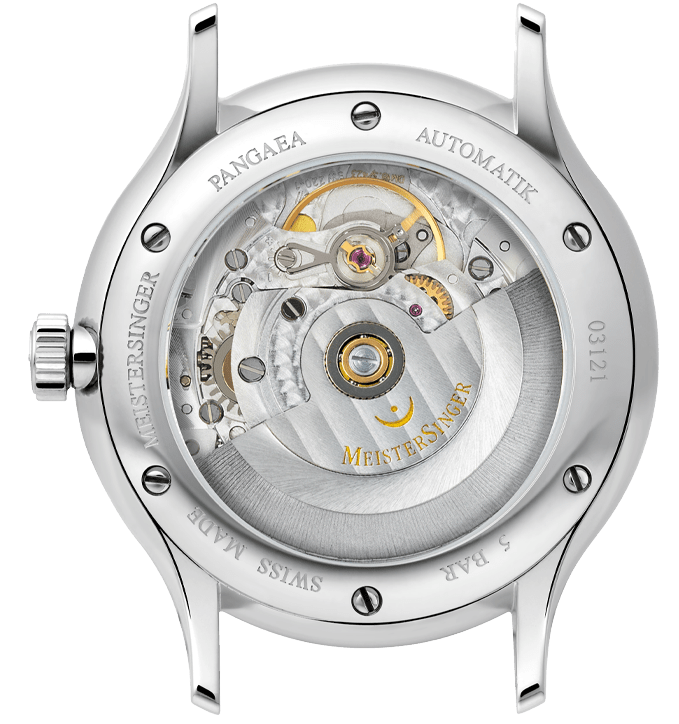 MeisterSinger Pangaea Day Date Watch PDD903 Croco Print Brown Image 3