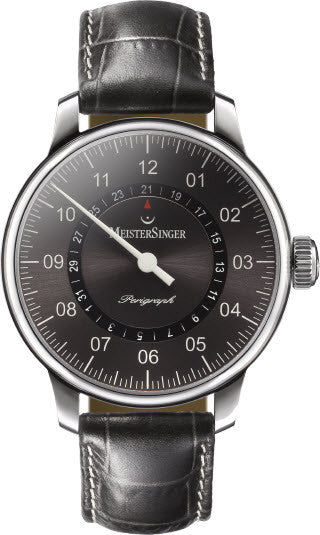 MeisterSinger Perigraph BM1007 Croco Print Black Image 1