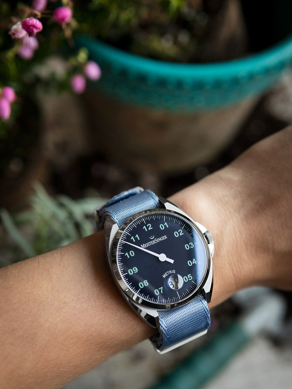 MeisterSinger Watch Metris Nato ME908 Image 4