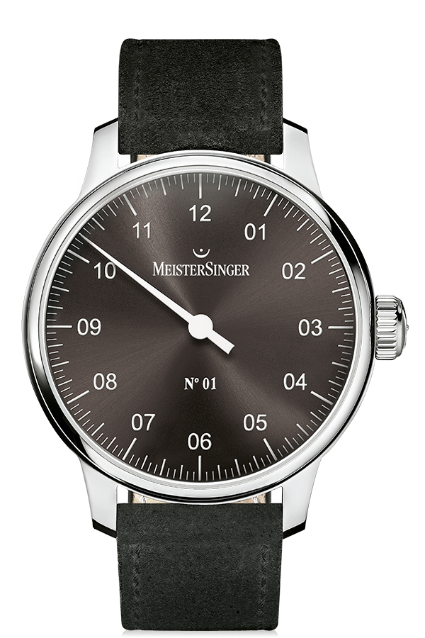MeisterSinger Watch N. 01 Mens Suede Black AM3307 Image 1