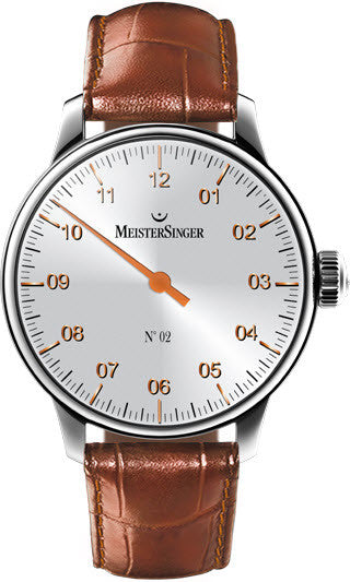 MeisterSinger Watch N. 02 AM6601G Croco Print Cognac Image 1