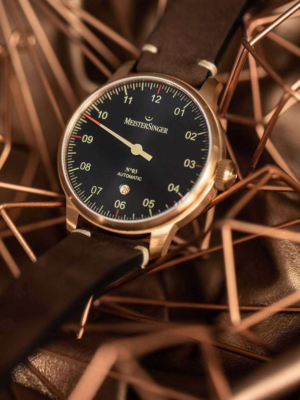 Meistersinger Watch N.03 Bronze Line AM917BR Image 4