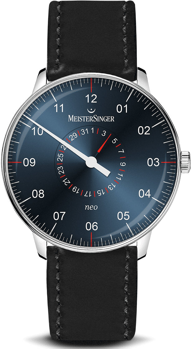 MeisterSinger Watch Neo Plus Pointer Date NED417 Shell Cordovan Black Image 1
