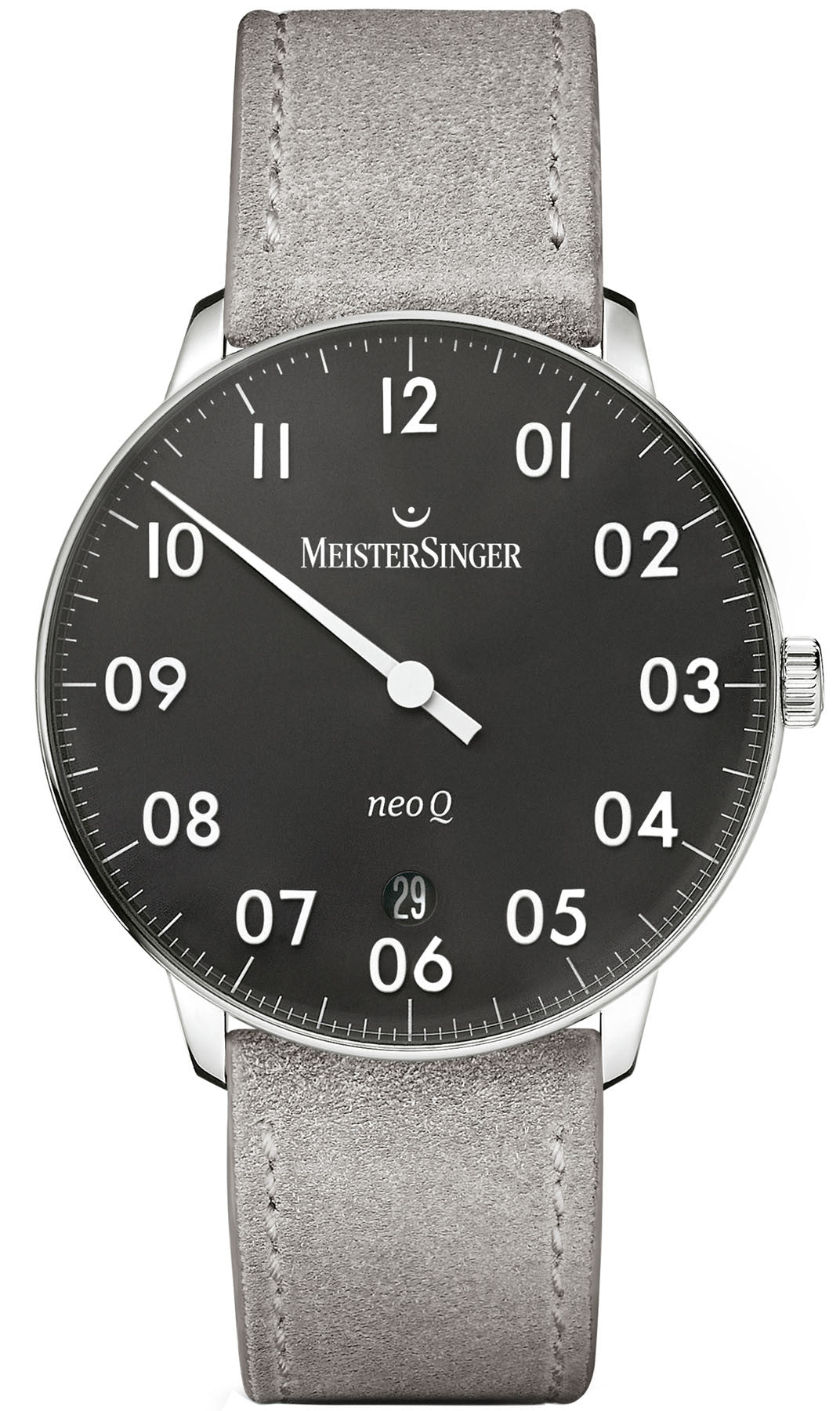 MeisterSinger Watch NEO Q NQ902N Suede Grey Image 1