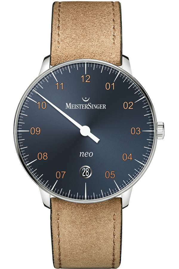 MeisterSinger Watch Neo Suede Cognac D NE917G Suede Cognac Image 1