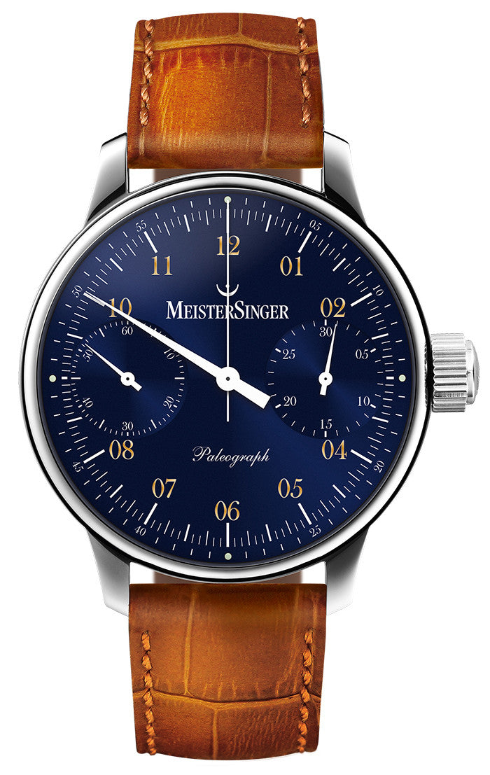 MeisterSinger Watch Paleograph SC108 Croco Print Cognac Image 1