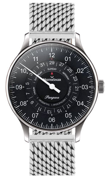 MeisterSinger Watch Pangaea Day Date Bracelet PDD907 Milanaise Bracelet Image 1