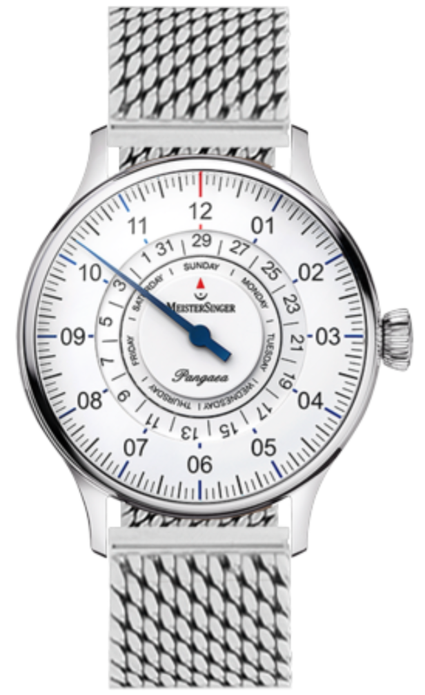 MeisterSinger Watch Pangaea Day Date Milanaise Bracelet PDD901 MILANAISE BRACELET Image 1