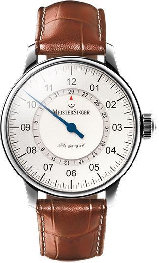 MeisterSinger Watch Perigraph AM1001 Croco Print Cognac Image 1