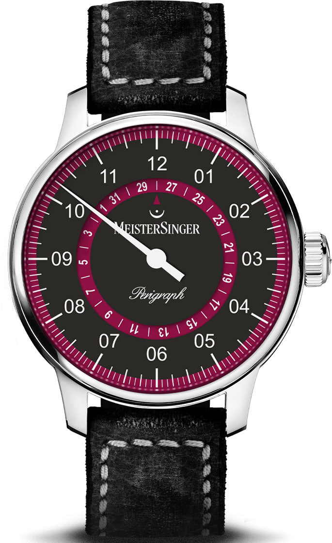 MeisterSinger Watch Perigraph Burgundy AM1002R Image 1