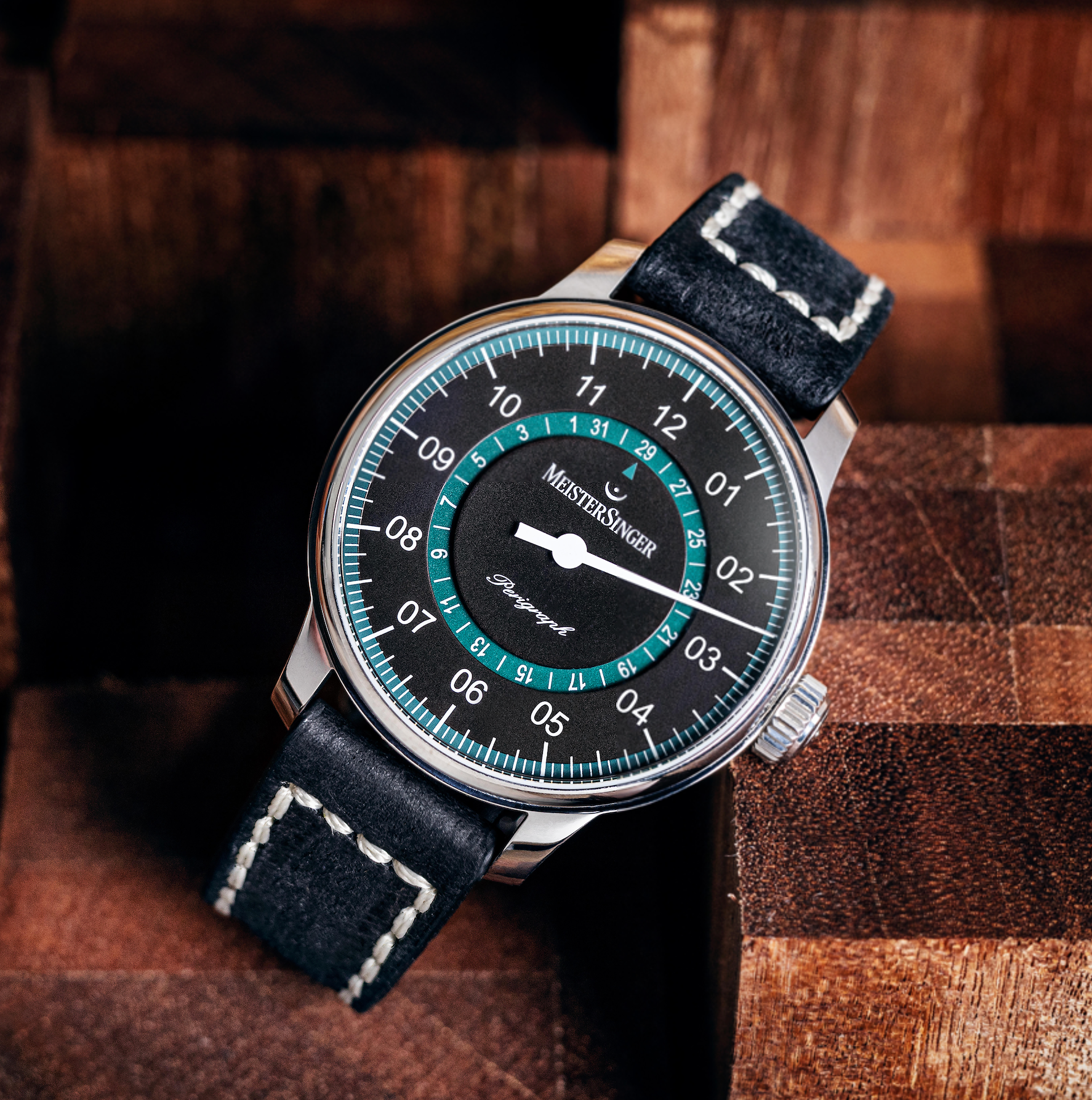 MeisterSinger Watch Perigraph Green AM1002P Image 4