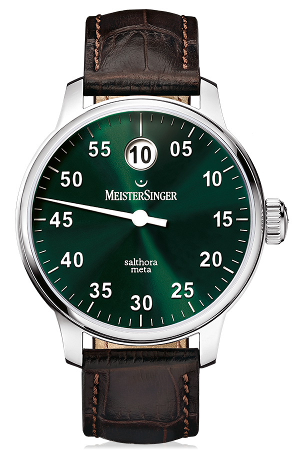 MeisterSinger Watch Salthora Meta SAM909 Croco Print Brown Image 1