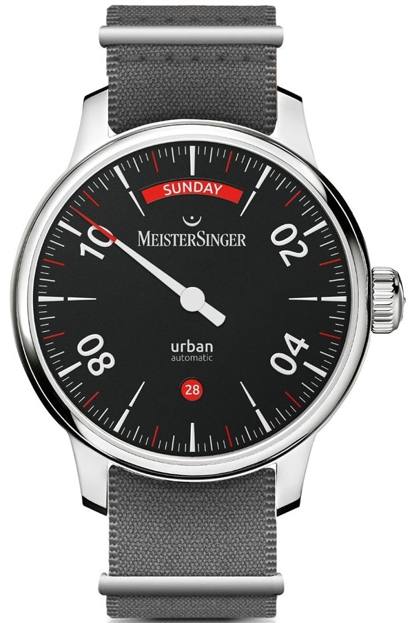 MeisterSinger Watch Urban Day Date Black URDD902 Image 1