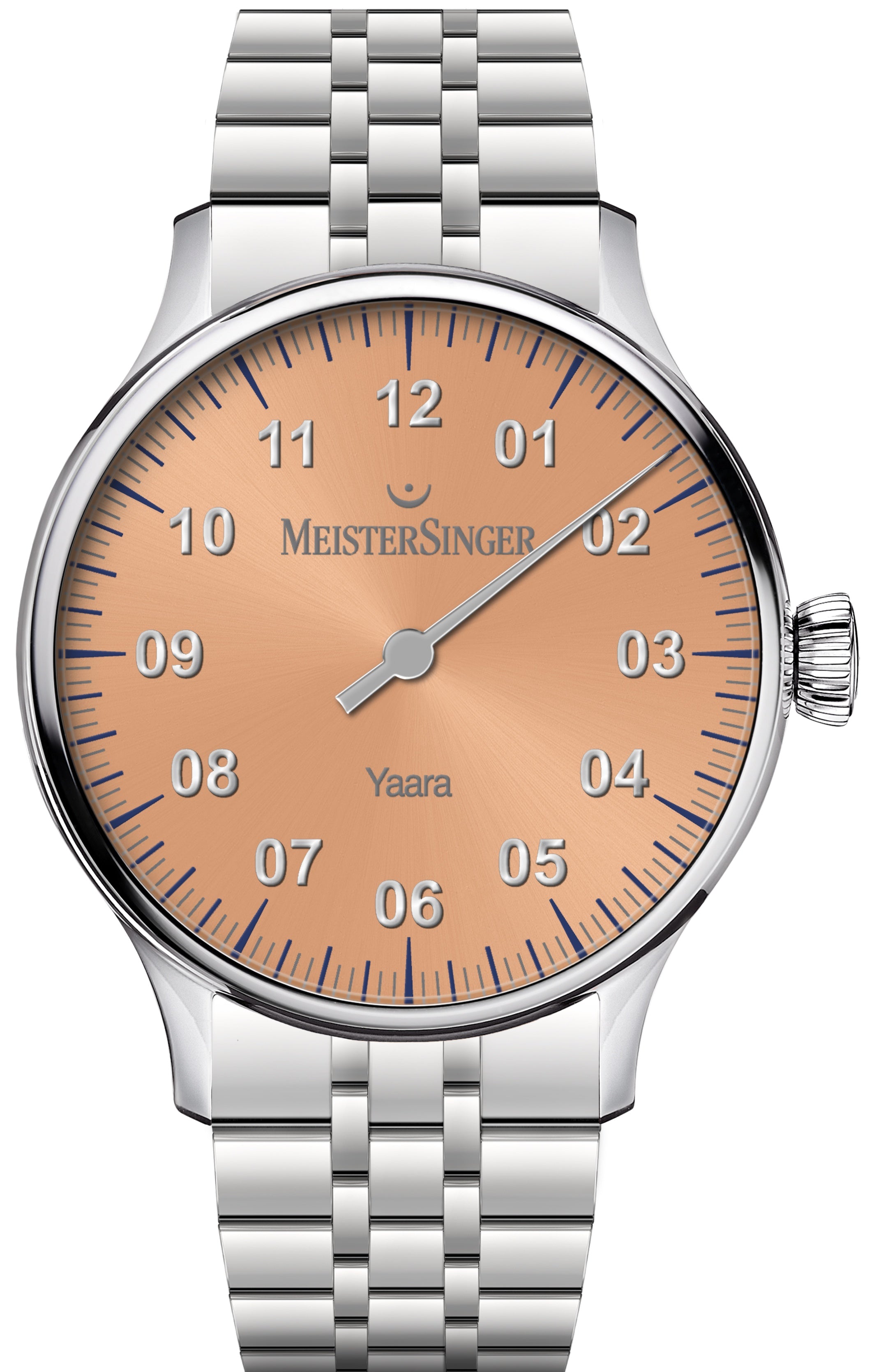 MeisterSinger Yaara Salmon Silver Watch YA916S Image 1