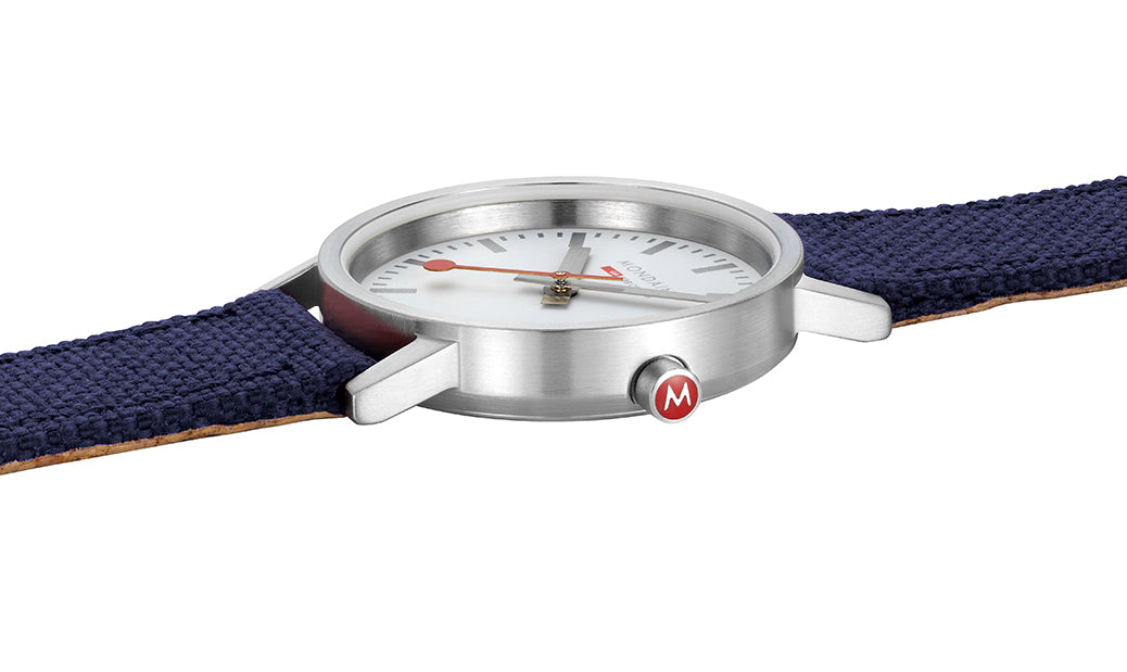 Mondaine Classic Deep Ocean Blue Textile A658.30323.17SBD1 Image 4