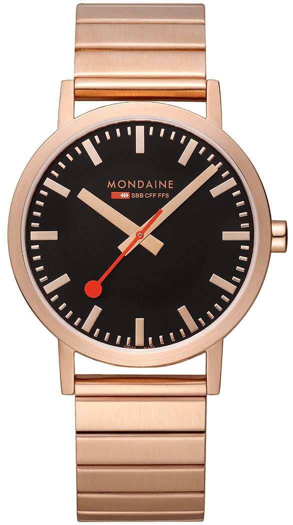 Mondaine Classic Rose Gold Watch MDN-382 Image 3