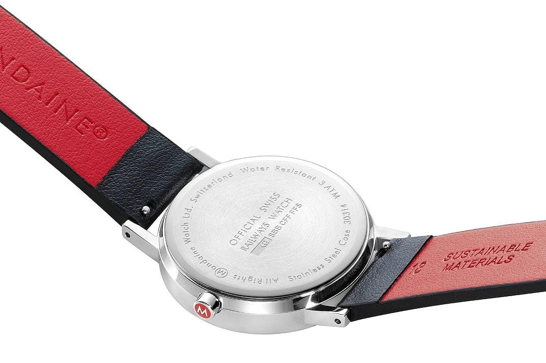 Mondaine Classic Vegan Grape Leather Watch A660.30314.16SBBV Image 3