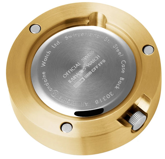 Mondaine Clock Magnet Golden Watch A660.30318.82SBG Image 3