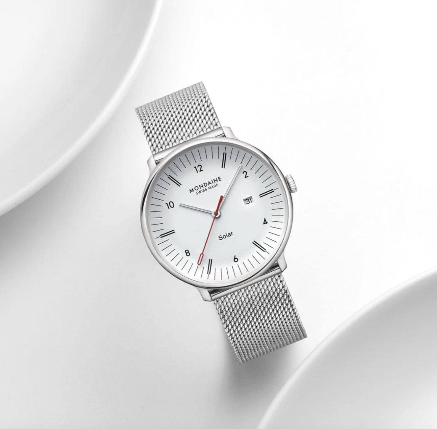 Mondaine Doppio 41mm Solar Watch MDN-511 Image 8