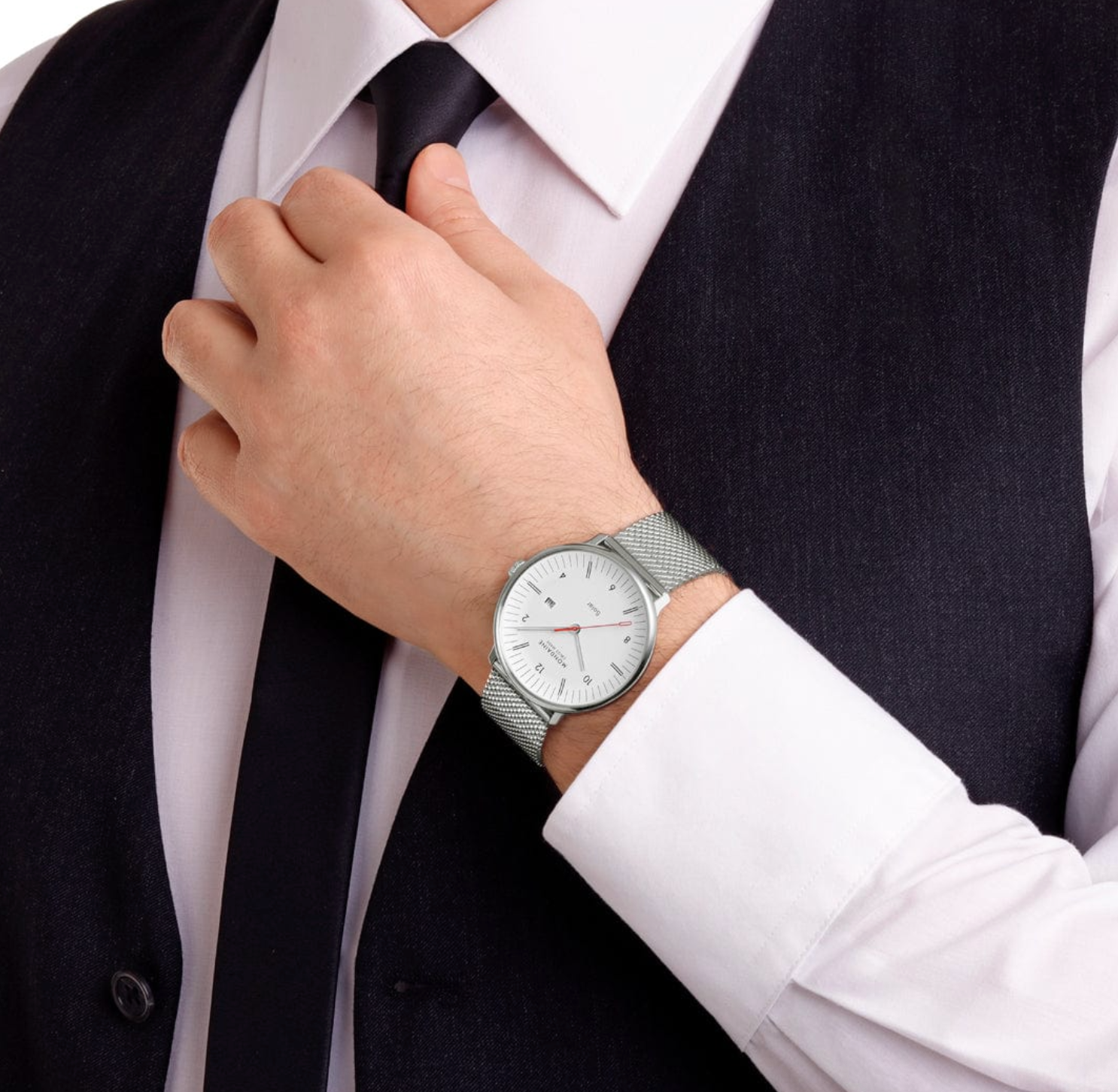 Mondaine Doppio 41mm Solar Watch MDN-511 Image 9