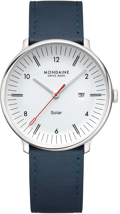Mondaine Doppio 41mm Solar Watch MDN-513 Image 1