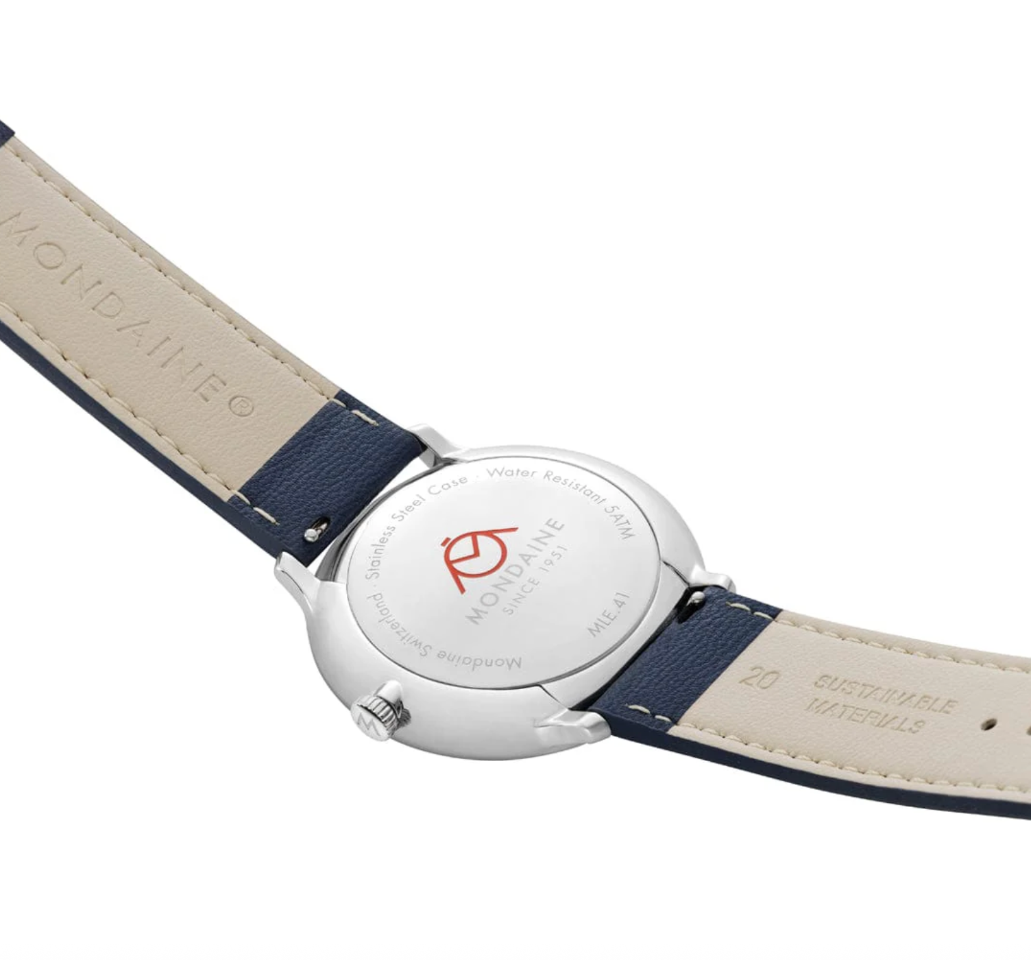 Mondaine Doppio 41mm Solar Watch MDN-513 Image 7