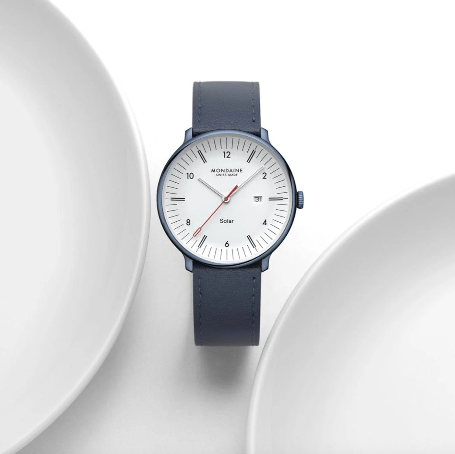 Mondaine Doppio 41mm Solar Watch MDN-514 Image 7