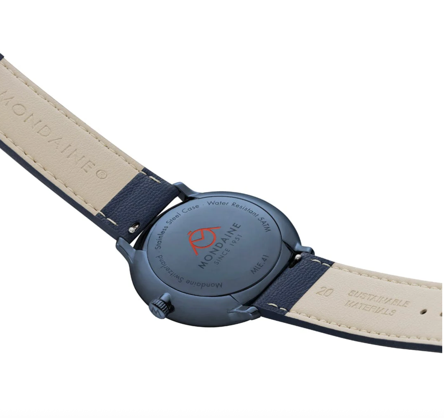 Mondaine Doppio 41mm Solar Watch MDN-514 Image 9