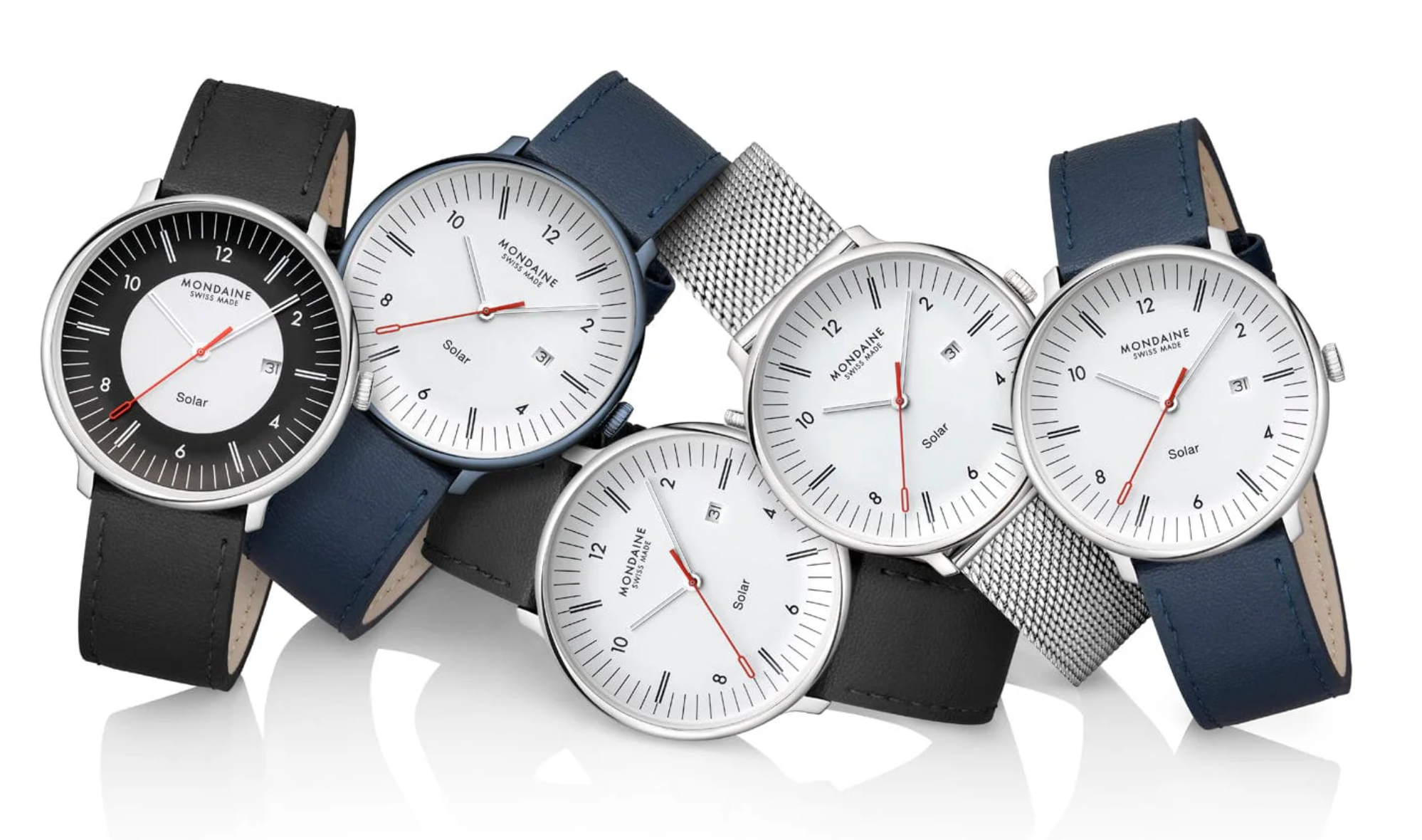 Mondaine Doppio 41mm Solar Watch MDN-515 Image 11
