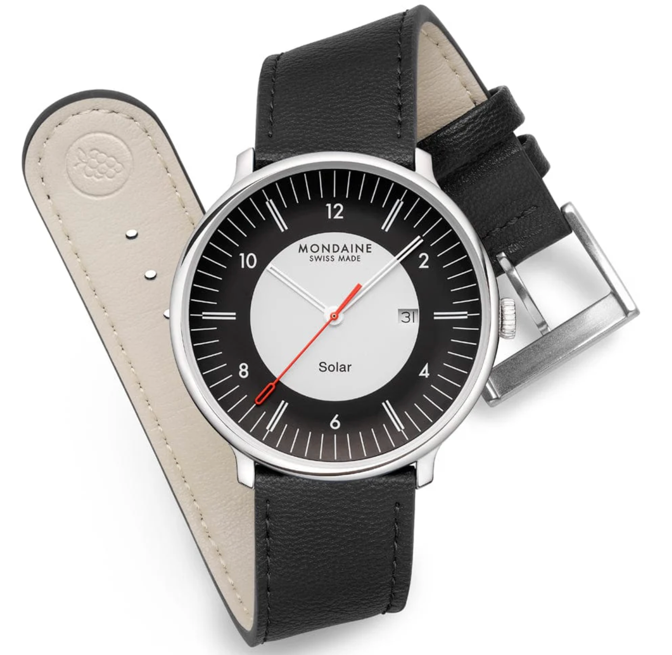 Mondaine Doppio 41mm Solar Watch MDN-515 Image 5