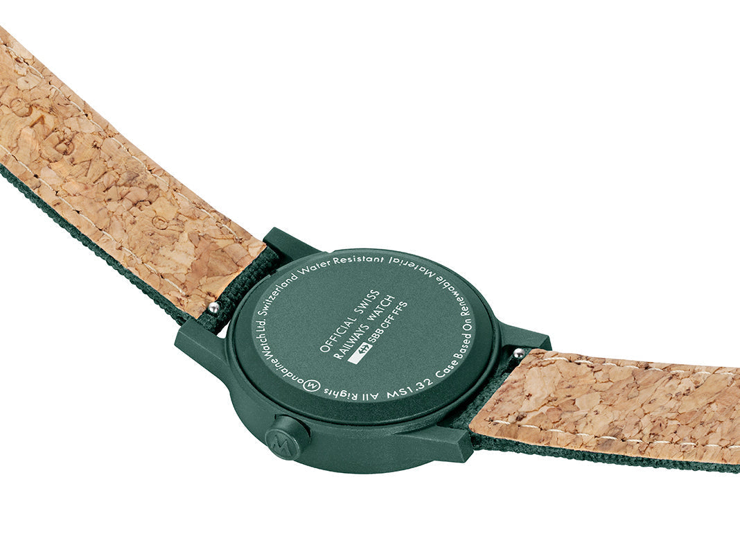 Mondaine Essence Park Green Textile Watch MS1.32160.LF Image 3