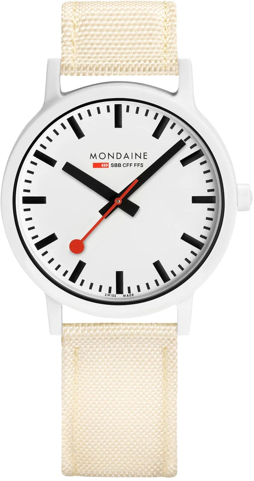 Mondaine Essence White Unisex Watch MS1.41111.LT Image 1