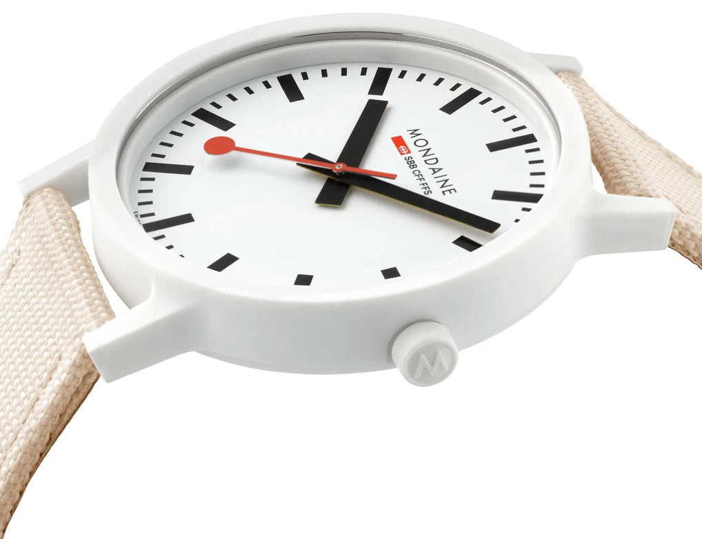 Mondaine Essence White Watch MDN-347 Image 3