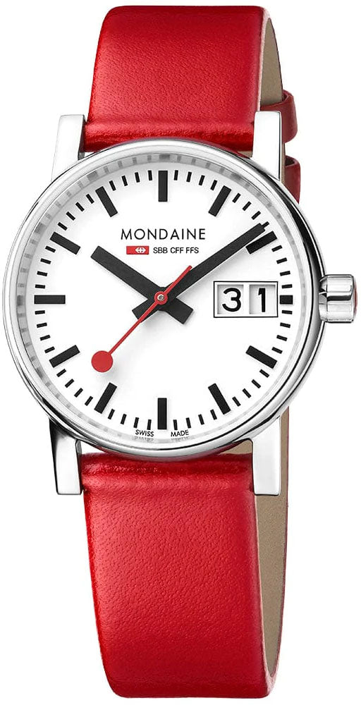 Mondaine Evo2 30mm Grape Leather Watch MSE.30210.LCV Image 1