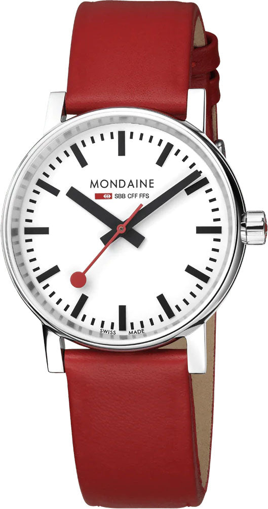 Mondaine Evo2 35 mm Grape Leather Watch MSE.35110.LCV Image 1