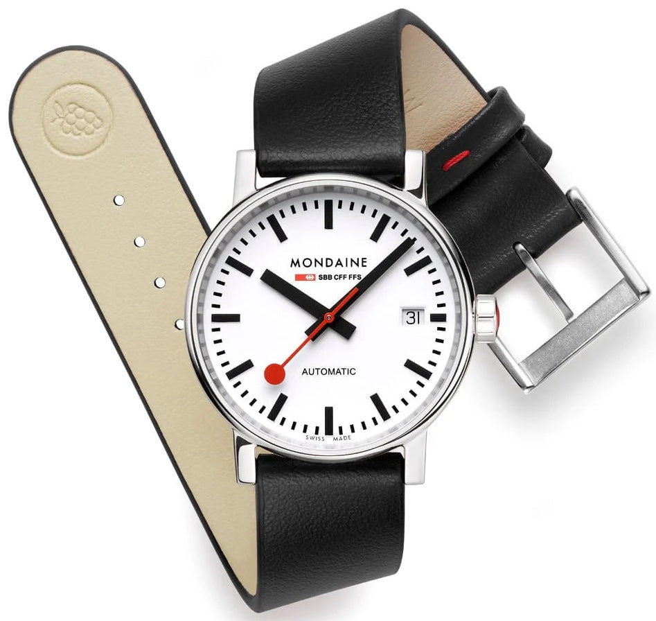 Mondaine Evo2 35mm Grape Leather Watch MSE.35610.LBV Image 2
