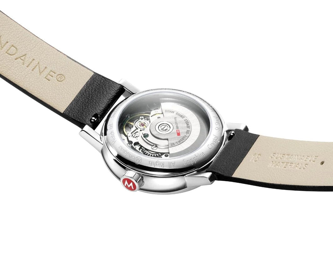 Mondaine Evo2 35mm Grape Leather Watch MSE.35610.LBV Image 4