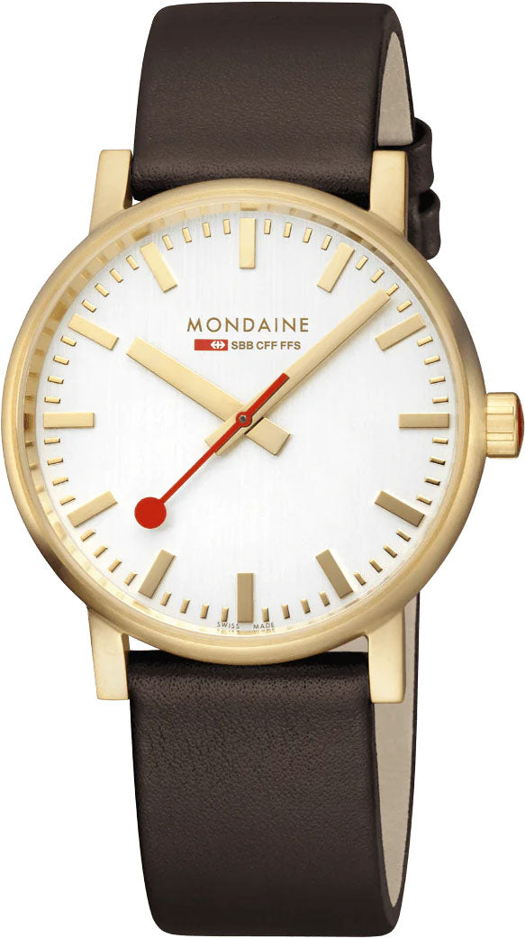 Mondaine Evo2 40mm Grape Leather Watch MDN-470 Image 1