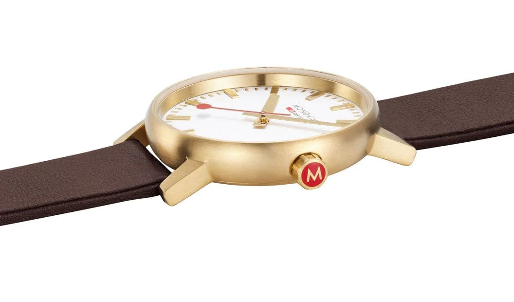 Mondaine Evo2 40mm Grape Leather Watch MDN-470 Image 3